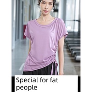 Large size running sports suit women s fitness yoga suit professional morning running loose fat mm s
