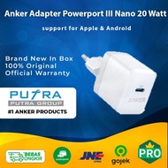 PMOMO (ORIGINAL) Anker 20W 20W Fast Charging USB C Power Adapter iphone 12 - Small White