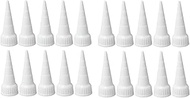RLECS 20pcs Snip Tip Applicator Adhesive Tube Tips Cap for E6000 Craft Glue 3.7 Ounce Adhesive Tubes