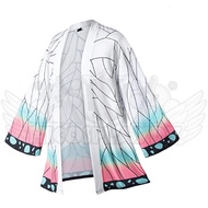 hiCosplayDy Demon Slayer Kamado Tanjiro Nezuko Tomioka Shinobu Kocho Cosplay Daily Kimono 3/4 Sleeve