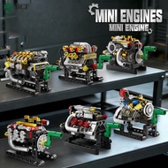 Creative Mini Engine Building Block Toy – 2/3/4/6/8-Cylinder Engine Educational Assembly Toy