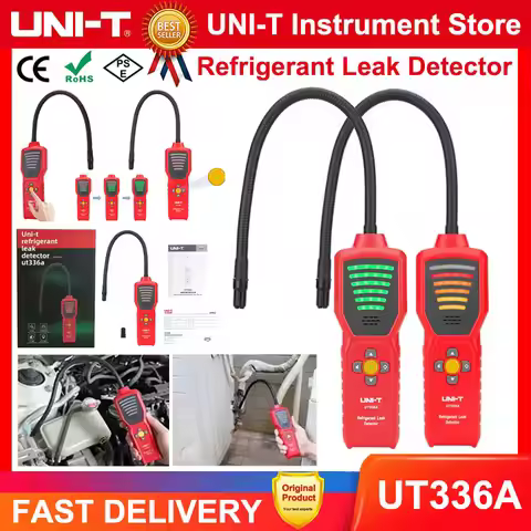 UNI-T UT336A Refrigerant Gas Leak Detector Air Conditioning HVAC Refrigerant Leak Detector CFC HFC H