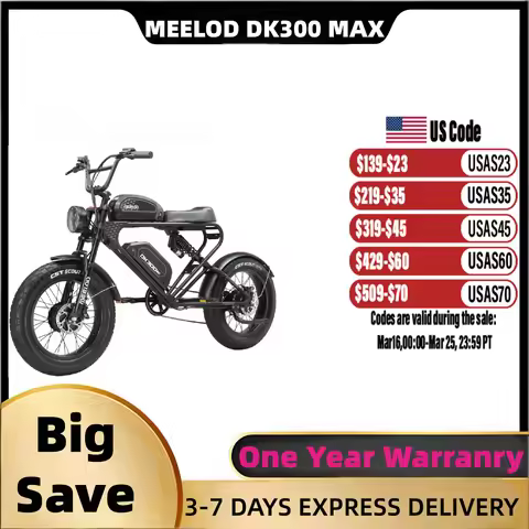 MEELOD DK300 MAX adult E-bike 1200W*2 48V 30Ah battery commute Electric Bike,20-inch Fat Tire E-Moun