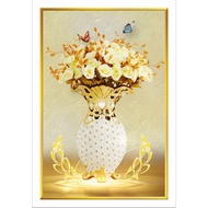 3D wall painting Luxury flower vase 60cm*120cm ms333