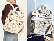 Saint Laurent Backpack 🎒 YSL 毛巾質地 毛毛 背囊 背包
