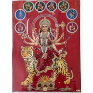 Mata Photo Poster Hindu Buddha Photo Poster Durga Goddess Photo Poster Hindu God Picture (Size 12"" 