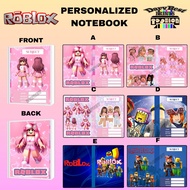 Roblox notebook personalized customized notebook writing composition stapled notebook with phototop