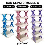 Pxton - Shoe Rack X Shoe Rack Stacking Slipper Rack Plastic Multipurpose Shoe Rack// Multifunctional Shoe Rack// Shoe Rack 4 5 6 Stacks