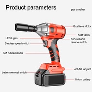1599VF 3in1 Impact Wrench 880N.m 6 Size Cordless Electric Impact Wrench Screwdriver Drill Cordless Impact Driver