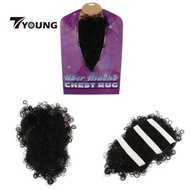 [Available] Fake Hairy Chest Hair for Hunk 60s 70s 80s Fancy Dress Accessories