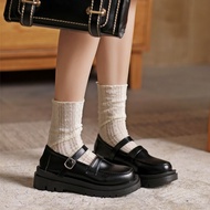 รองเท้าหนังขนาดเล็กผู้หญิงฤดูใบไม้ร่วง2022ญี่ปุ่น Jk ชุดนักเรียนฟองน้ำรองเท้าลมด้านล่าง Mary Jane รองเท้าผู้หญิงเดี่ยว
