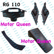 Suzuki RU RG 110 Sport Inner Cover Full Set / Kaver Hitam Meter Handle Rear Tank Center Side Rear Fender