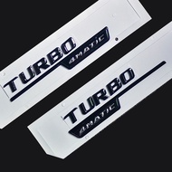 Letter Emblem For Turbo 4matic AMG Badge Fender Logo Car Styling Sticker for Mercedes Benz AMG Gloss