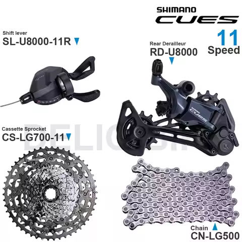 SHIMANO CUES 11 Speed Groupset SL-U8000-11R RD-U8000 CS-LG600-11 CS-LG700-11 50T CN-LG500 Original P