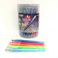 ปากกา CAMRY SHINE 525 หัว 0.38 หมึกน้ำเงิน ปากกาลูกลื่น