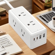 6-Hole 4usb Socket with Cable Socket 3.0 Fast Charge with UL ETL FCC Certification Multi-Function