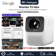 Global - Wanbo T2 Series T2 Free Max Portable Mini Pico Android Smart LCD Projector Home Cinema Goog