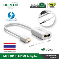 UGREEN Mini Display Port to HDMI Adapter (Thunderbolt 2.0) 4K Mini DP to HDMI Adapter Cable suitable รุ่น 40360 / 40361 for MacBook Pro MacBook Air iMac Surface Book Pro 3/4/5 Thinkpad Google Pixel Chromebook