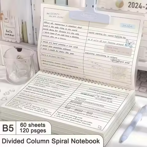 1PCS B5 Spiral Multifunctional Notebook Grid/Horizontal LinesThick Paper Roll Notepad Suitable For P