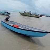 Kapal Fiber Perahu Mancing Model Paddle Boat Ringan Super Speed 4,5M