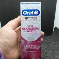欧乐B - OralB 3D WHITE炫白牙膏【奢華白75g*2】LUXE GLAMOROUS WHITE SMOOTH WHITENING