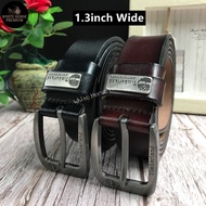 1.3inch wide Leather Belt Jeep Timberland MontBlanc Polo Lee Boss Casual Belt Cowhide Leather Tali Pinggang Lelaki Kulit