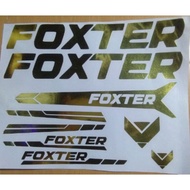 FOXTER Gold bicycle Stickers