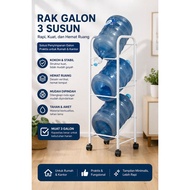 3-tier gallon rack,/ gallon storage rack, PREMIUM 3-tier gallon rack (WHEELADA)