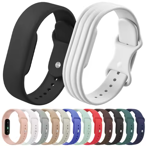 Single-Color Silicone Sport Strap Compatible with Google Fitbit Air Fitness Tracker Wristband for Fi