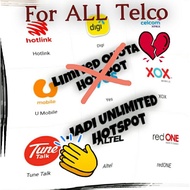 Unlimited Hotspot for all telco unlimited plan