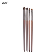 OVW 4pcs Eye Brushes Set Natural Hair Eyeshadow Brush Blender Brush XQ14192023