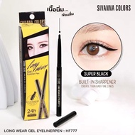 HF777 Sivanna Colors Long Wear Gel Eyeliner Pen0.5g.siwanna Liner Dark Black Stick Type