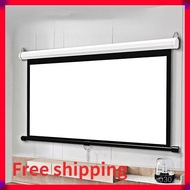 Hand-pull Projection Screen HD Screen Canvas 16:9 Projector Home Theatre Beamer Projection Screen Mo