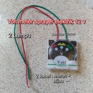 volt meter sprayer elektrik indikator aki pompa air dc 12v semprotan