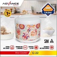 Rice Cooker Mini Advance G-22 / G22 Kapasitas 1.8L Penanak Nasi Magic Com 3in1 Serbaguna