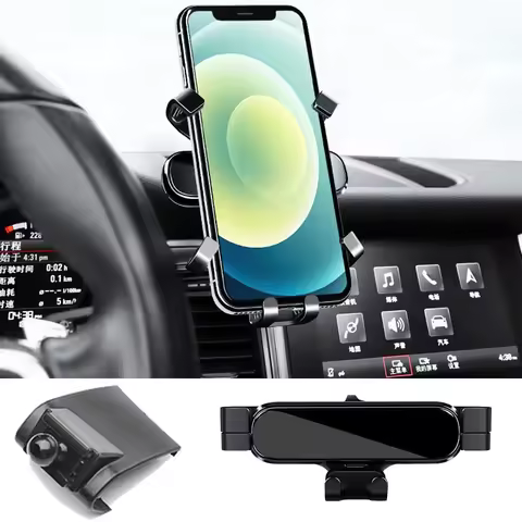 Car Phone Mount Holder For Porsche 718 Boxster Spyder 982 Panamera 971 Macan 95b Cayenne 92A Coupe 9