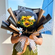 Buket Flower Bunga Balon | Bouquet Wisuda Bucket Kelulusan Sidang Laki