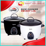 ⊙  ◐ ✅ ♞Kyowa Kw-2037 Rice Cooker 6 cups 1.5 Liters color black/white