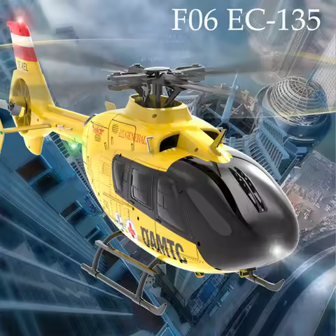 Parkten F06（EC135 1/36) 2.4G RC Helicopter 6CH 6G Without Ailerons Brushless Motor Arobatic Drone Fo