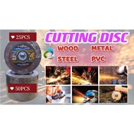 ~JS~ 25pcs/50pcs 4" Blueshark Metal Cutting Disc / Double Net Reinforced Type Angle Grinder Cutting 
