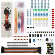 Electronics Components E&E Resistor LEDs Capacitor Jumper Wire Breadboard RBT Arduino UNO R3 School 
