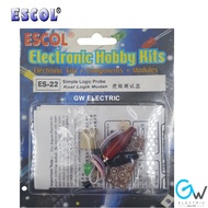 ESCOL ES-22 Electronic Hobby Kit Simple Logic Probe KUAH LOGIK MUDAH