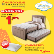 Kasur Springbed Comforta 3in1 Comfort Duo FULL SET / Ranjang sorong / Kasur anak / Spring bed sorong anak