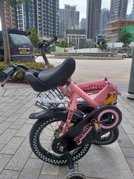 特價14吋 折疊兒童單車 478元，另加水壼架 20元  ，而12吋 428元，16吋528元，18吋578元，20吋628元  bbcwpbike bike kids 黃/粉/綠色