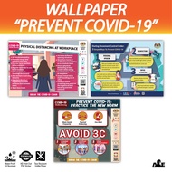 Covid 19 Awareness (Prevent Covid-19) - Wallpaper/ Poster Sticker