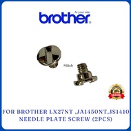 Screw Needle Plate 2pcs For Brother LX27nt sewing machine