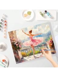 1/2pcs Diy Painting By Numbers Kit Dancer Picture On Canvas Coloring By Numbers Handicrafts For Home