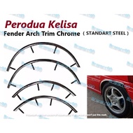 Perodua Kelisa Fender Arch Trim Stainless Steel Chrome Garnish