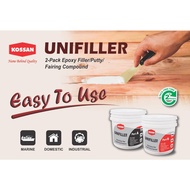 1.3kg UNIFILLER KOSSAN ( 2-pack Epoxy Filler / putty epoxy / Fairing Compound / MARINE INDUSTRIAL DO