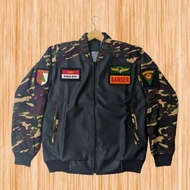 Jaket Bomber Banser -jaket kulit Banser -Jaket loreng Banser Kombinasi Army